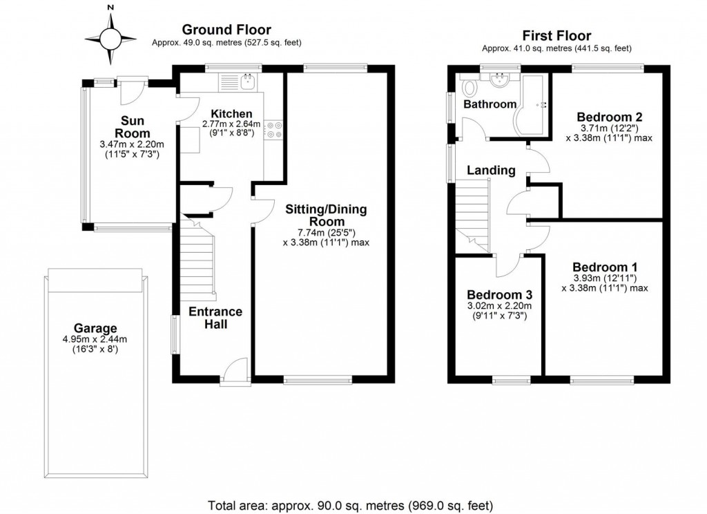 Floorplans For Saunders Way, West Charleton, Kingsbridge