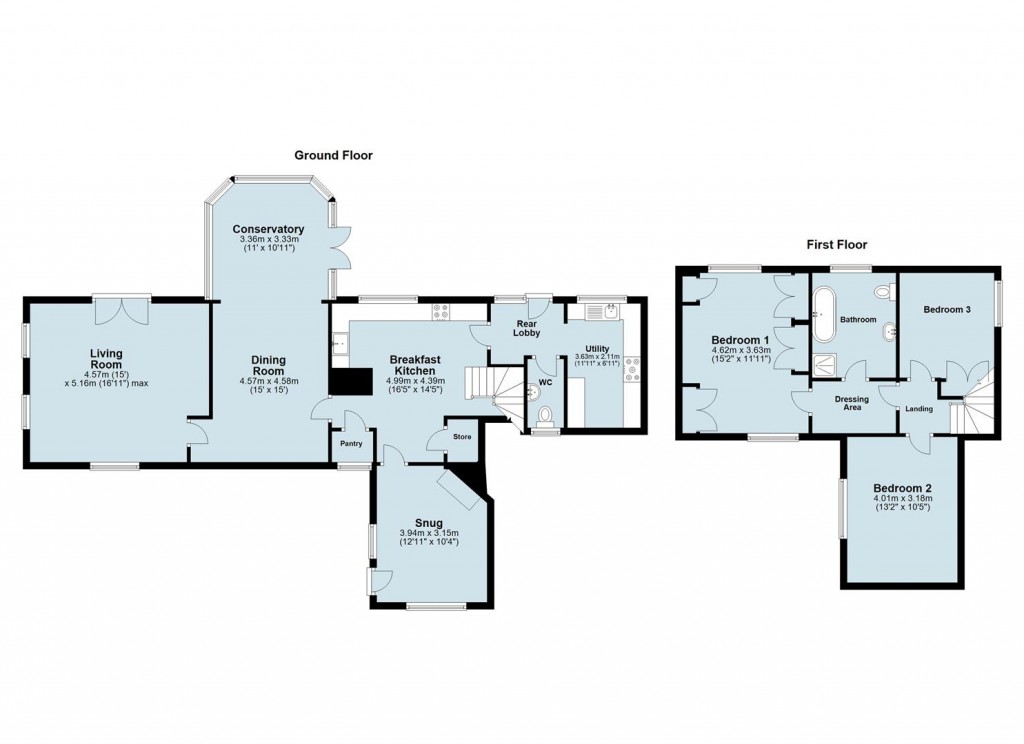 Floorplans For Ashby Road, Coleorton, LE67