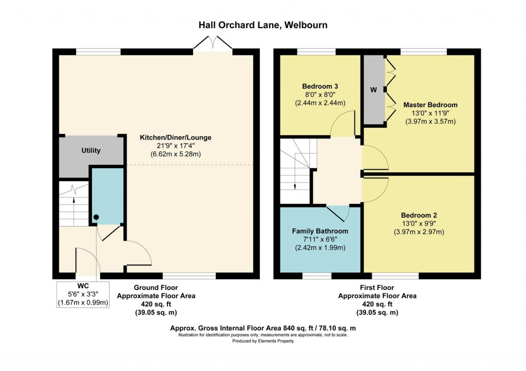 Floorplans For Hall Orchard Lane, Welbourn
