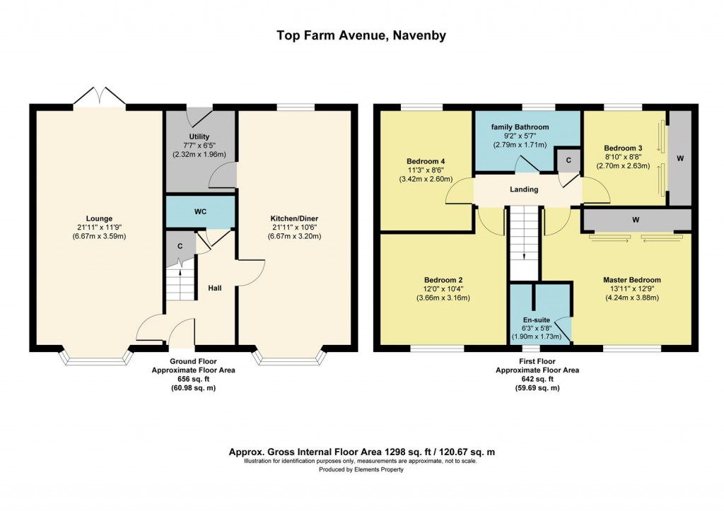 Floorplans For Top Farm Avenue, Navenby