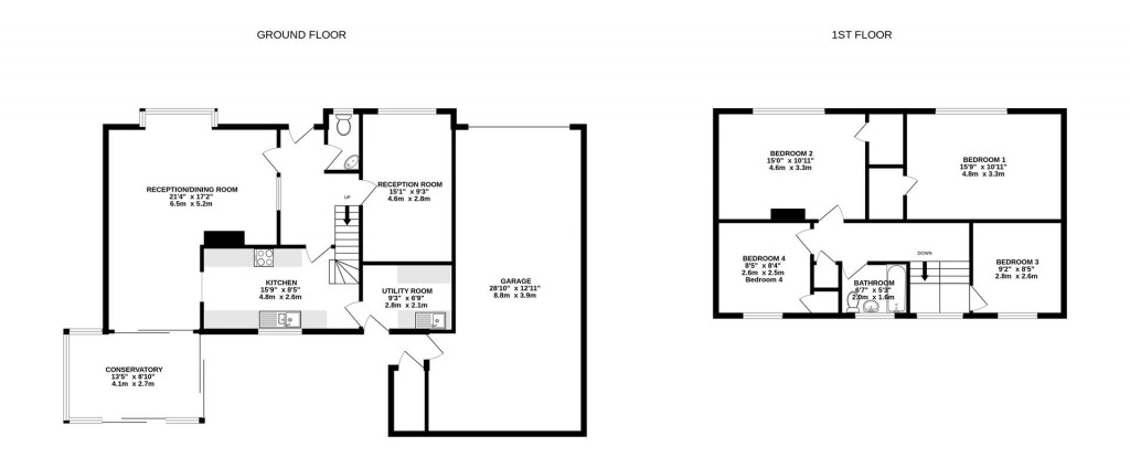 Floorplans For Barnsdale Close, Great Easton, Market Harborough