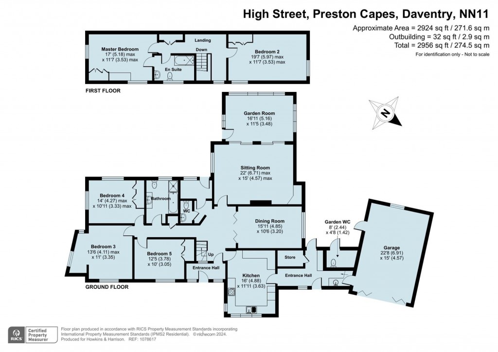 Floorplans For High Street, Preston Capes, NN11