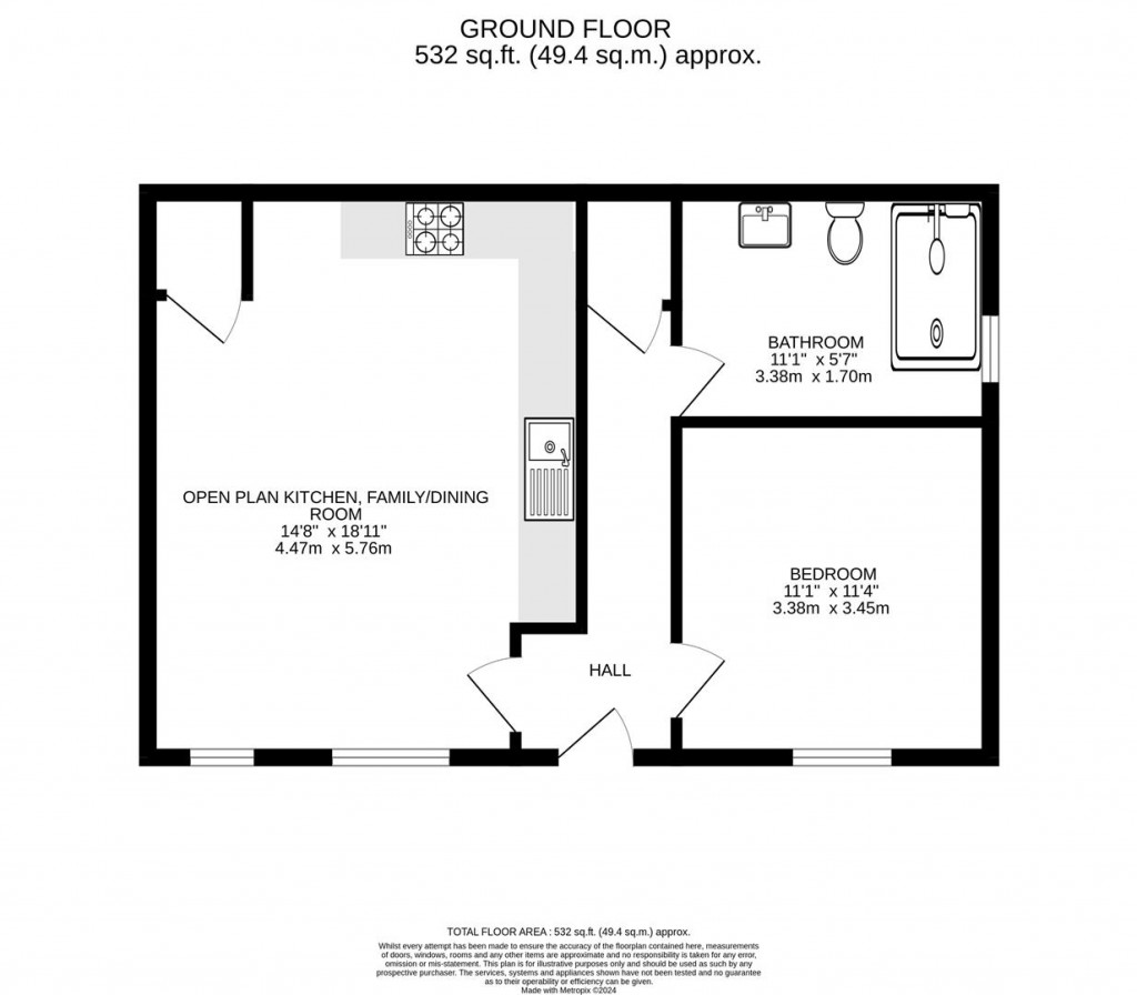 Floorplans For Apartment Two, Olivia House, Brooklands Gardens, Market Harborough
