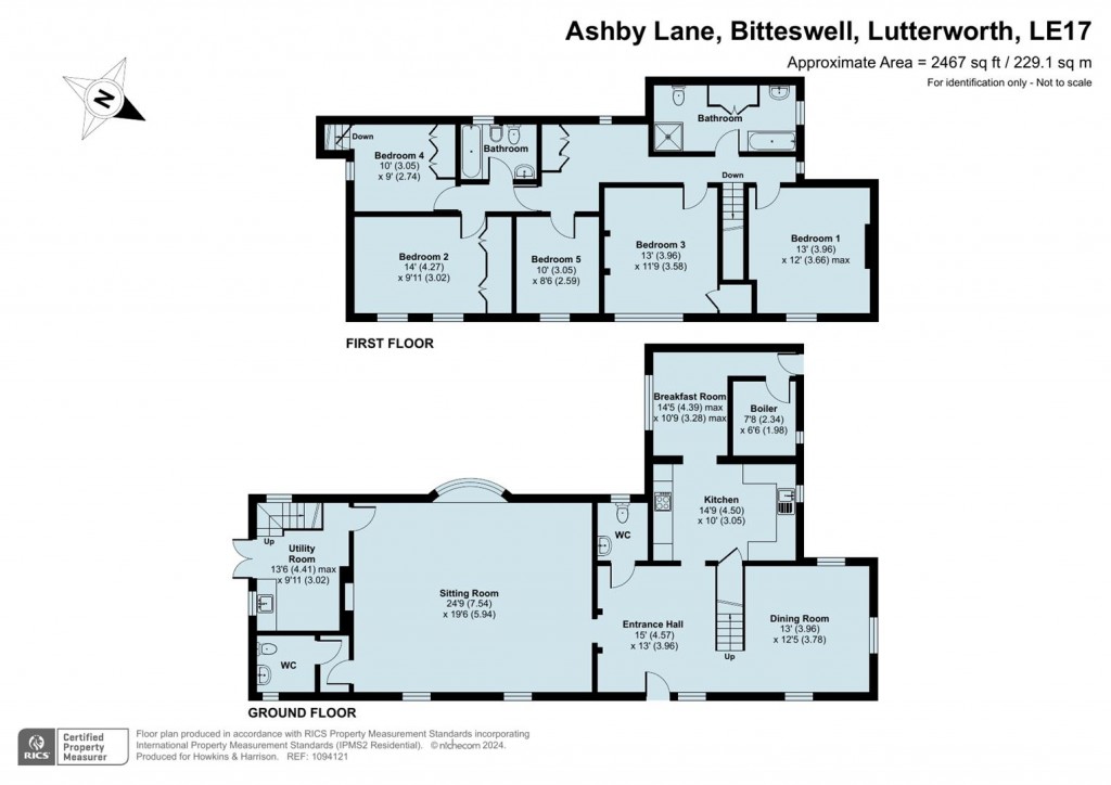 Floorplans For Ashby Lane, Bitteswell, Lutterworth