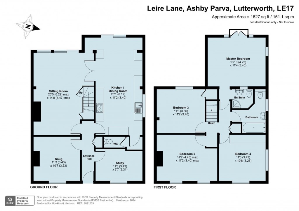 Floorplans For Leire Lane, Ashby Parva, Lutterworth
