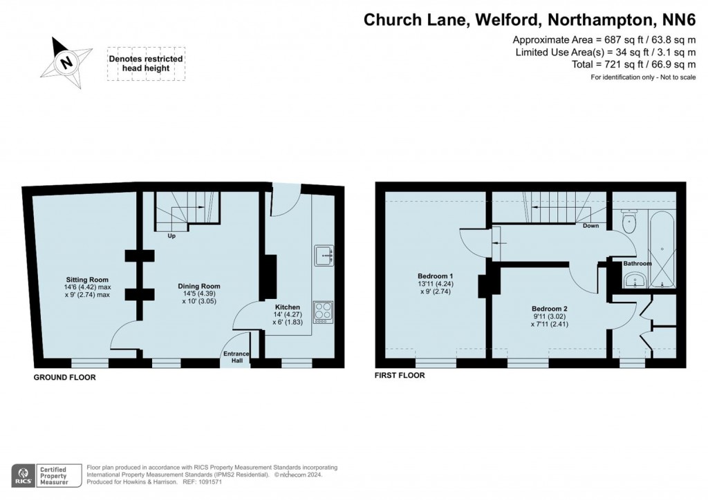 Floorplans For Church Lane, Welford, Northampton