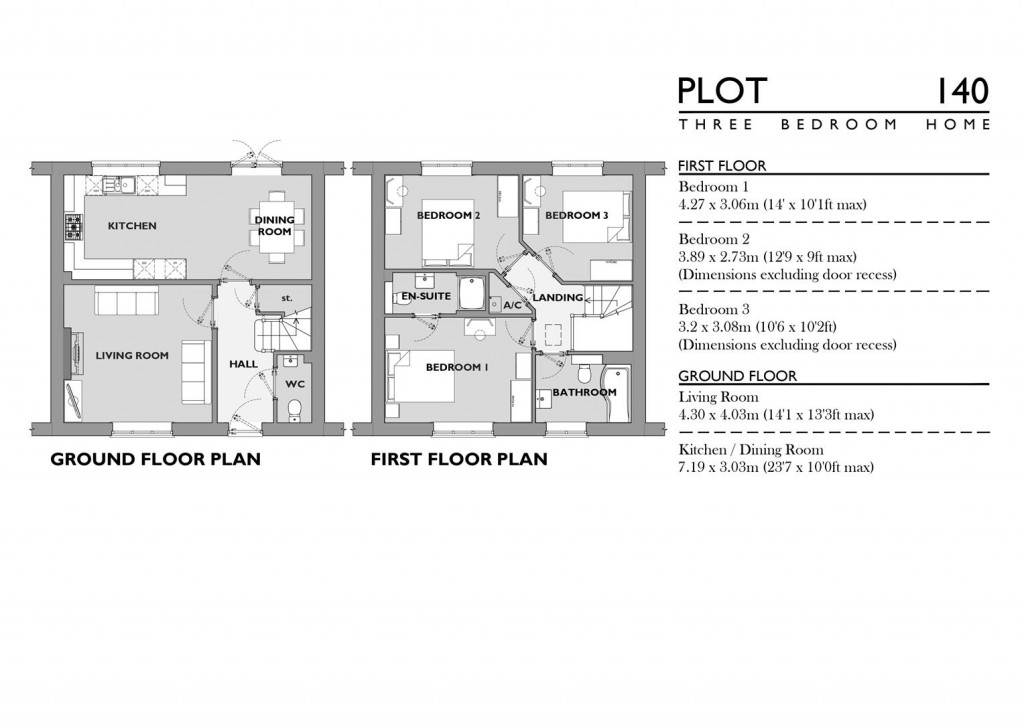 Floorplans For Nottington Park, Nottington, Weymouth