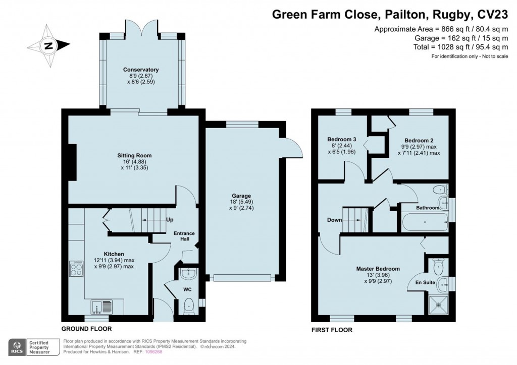 Floorplans For Green Farm Close, Lilbourne, Rugby