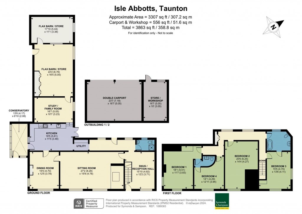 Floorplans For Isle Abbotts, Taunton