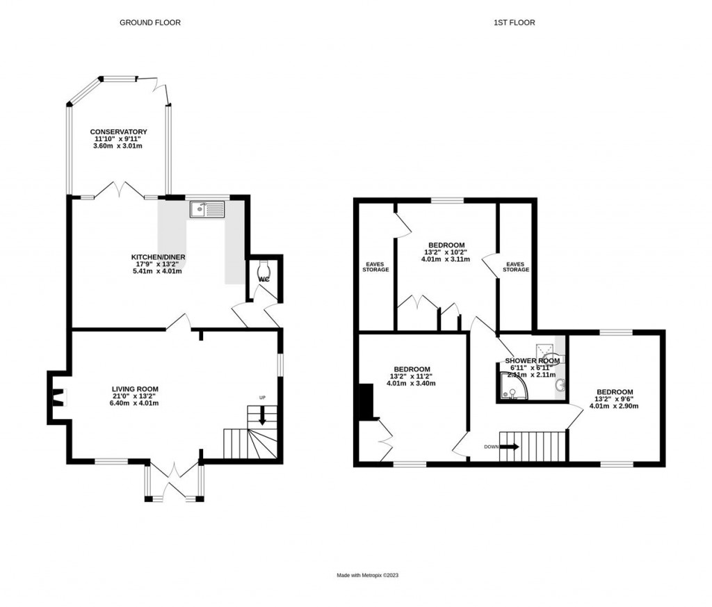Floorplans For Ruth Cottage, East Langton, Market Harborough
