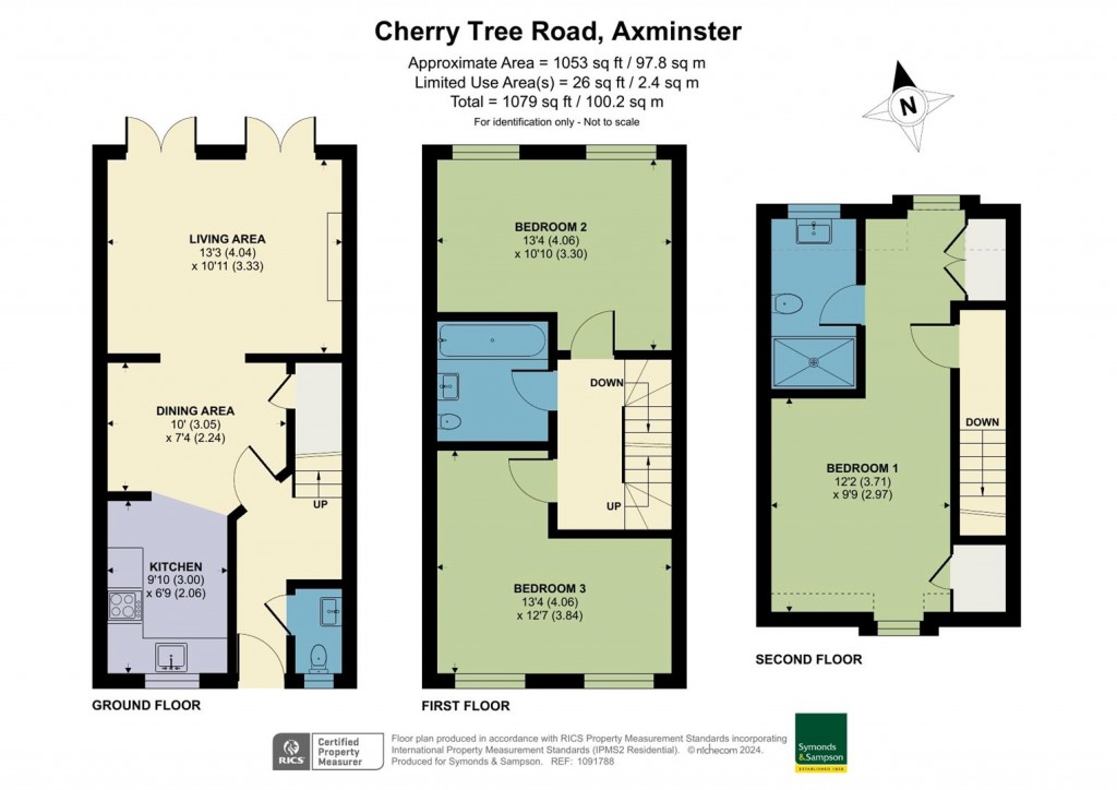 Floorplans For Cherry Tree Road, Axminster, Devon