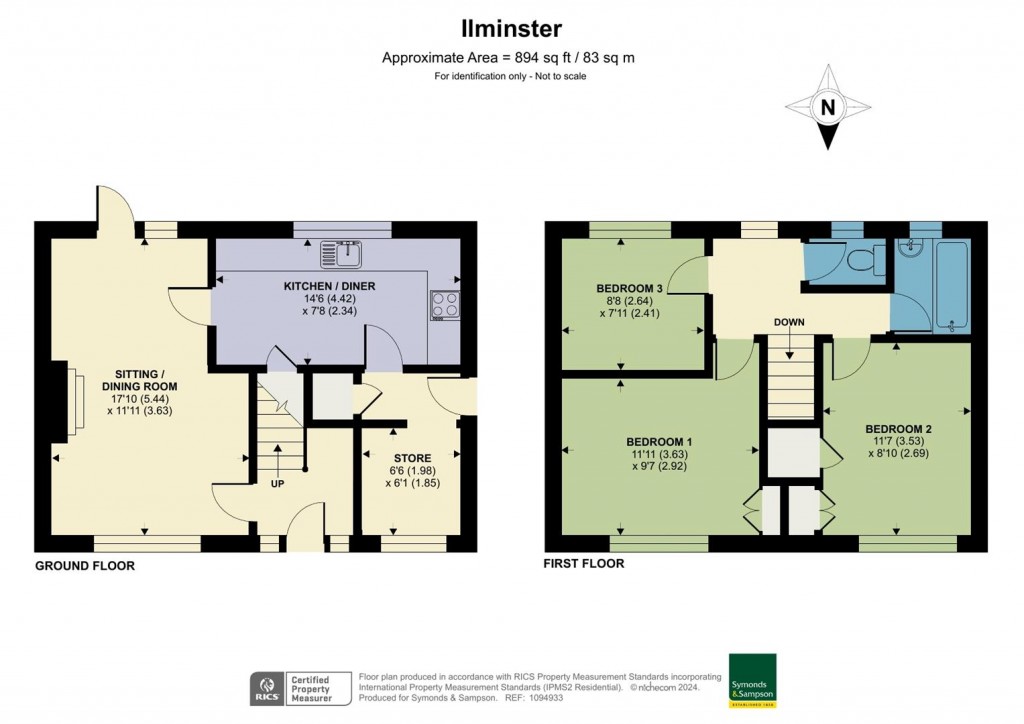 Floorplans For Orchard Vale, Ilminster