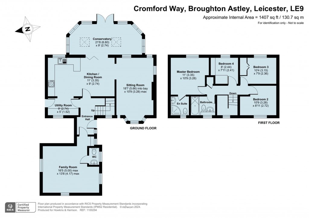 Floorplans For Cromford Way, Broughton Astley, Leicester