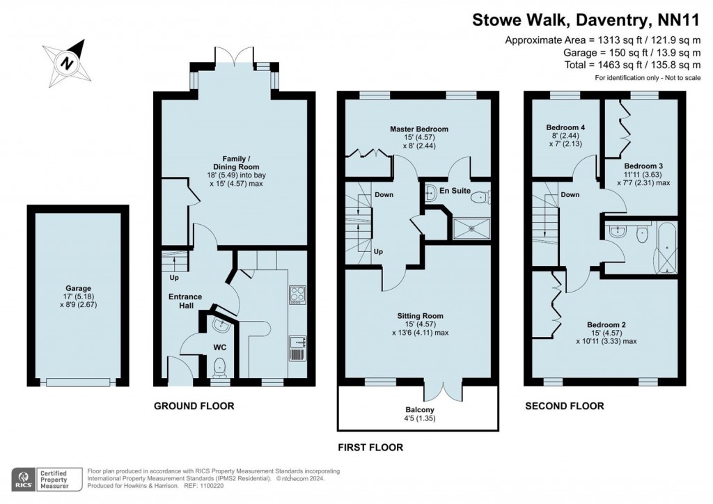 Floorplans For Stowe Walk, Daventry NN11