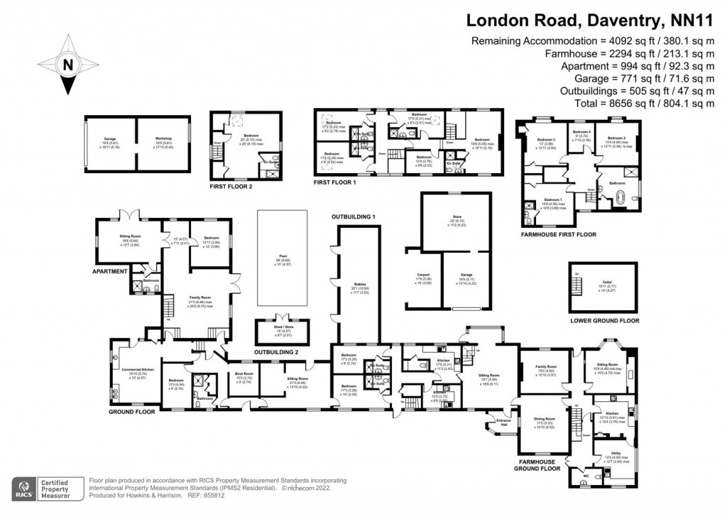Floorplans For London Road, Norton, Nr Daventry, NN11