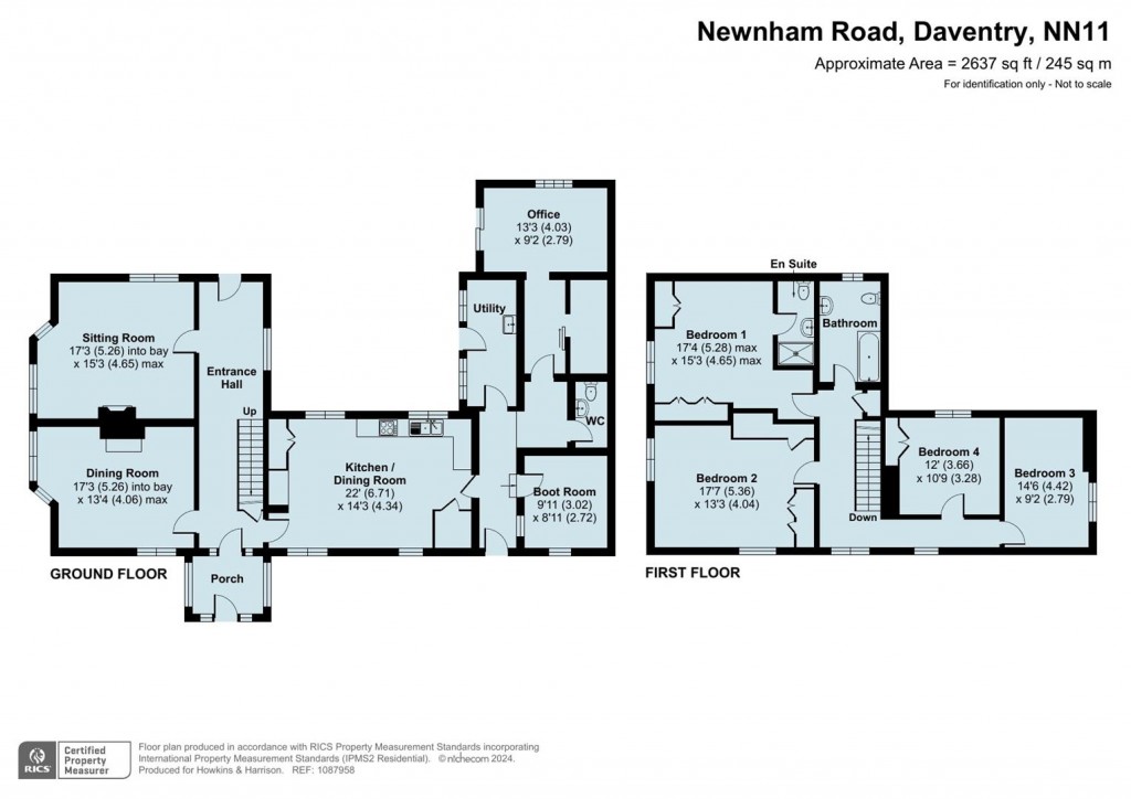 Floorplans For Newnham Road, Badby NN11