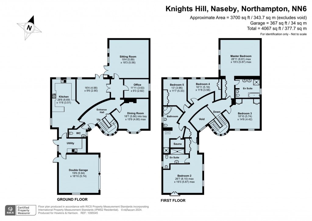Floorplans For Knights Hill, Naseby, Northampton