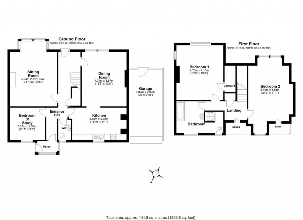 Floorplans For Herbert Road, Salcombe