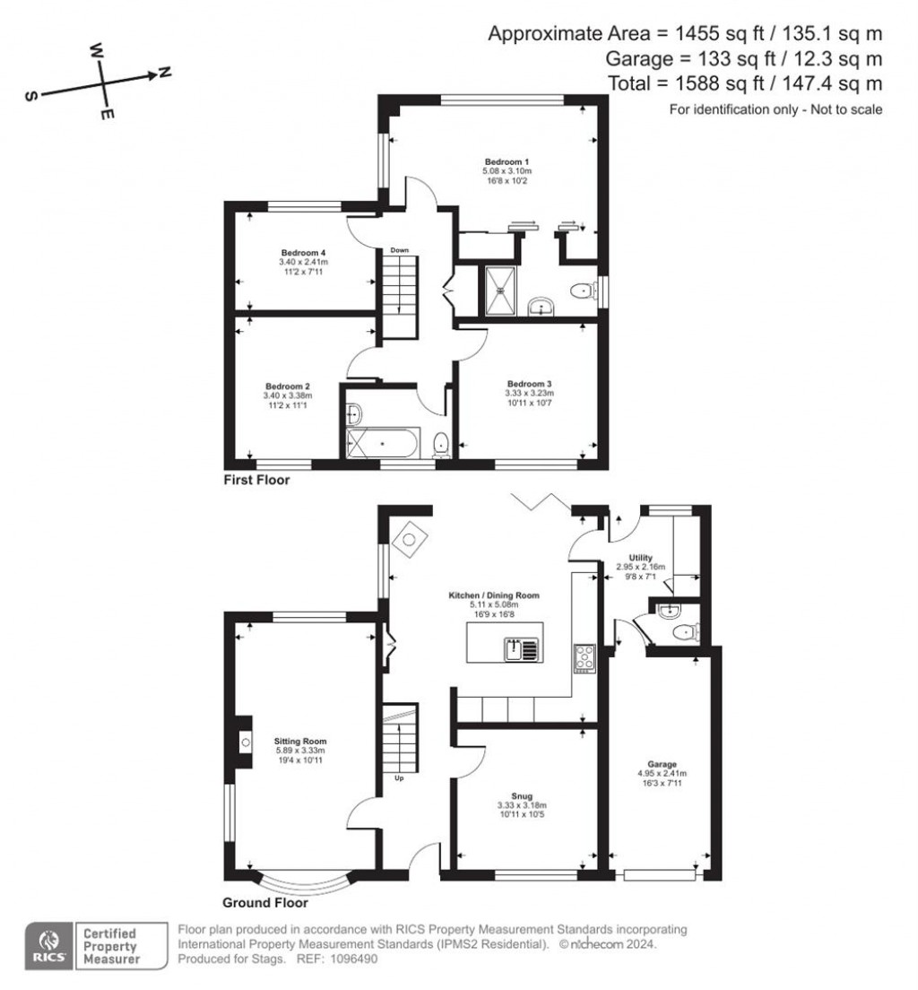Floorplans For Shute Hill, Mawnan Smith, Falmouth