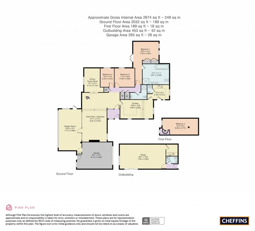 Floorplans For Manor Farm Road, Waresley