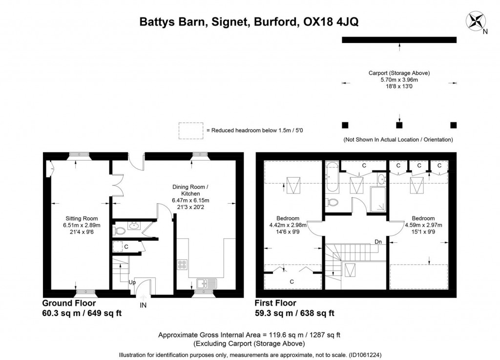 Floorplans For Signet, Burford, Oxfordshire