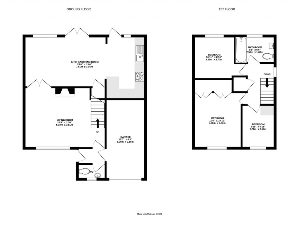 Floorplans For Meadowbrook Road, Kibworth Beauchamp, Leicestershire