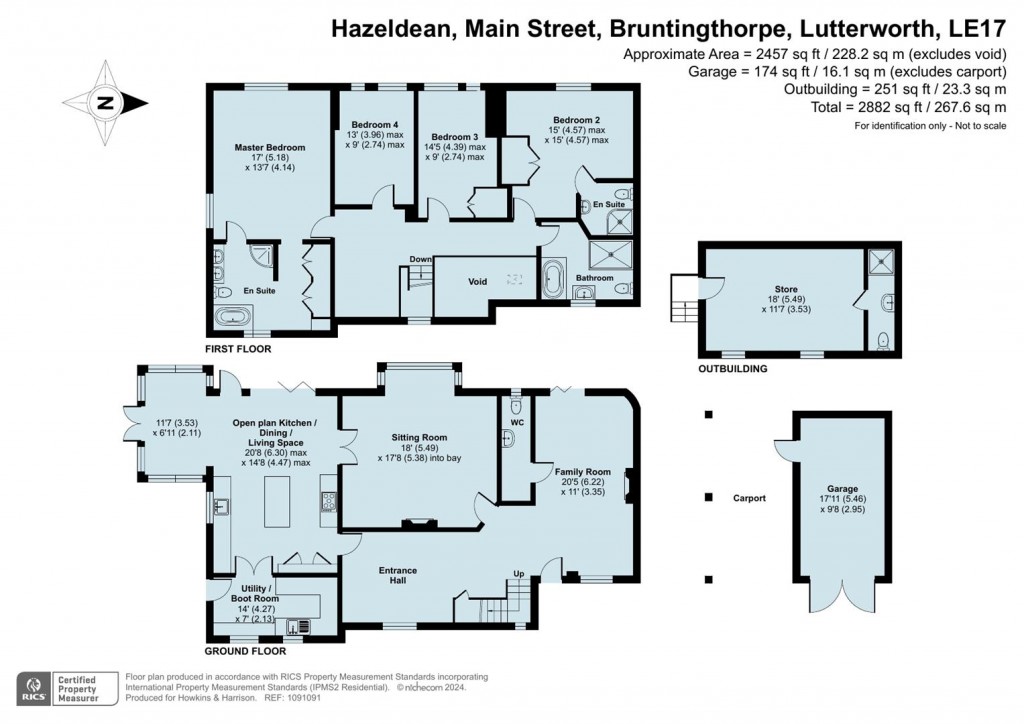 Floorplans For Main Street, Bruntingthorpe, Lutterworth