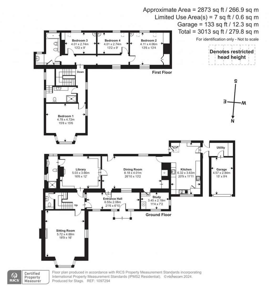 Floorplans For Wheddon Cross, Minehead