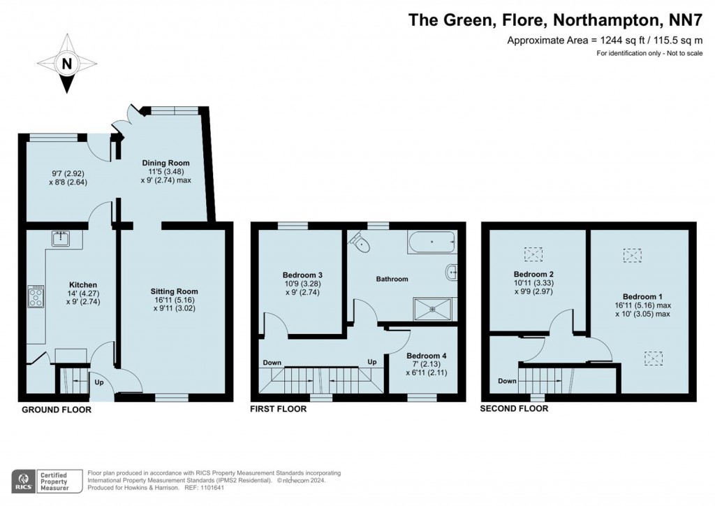 Floorplans For The Green, Flore, NN7