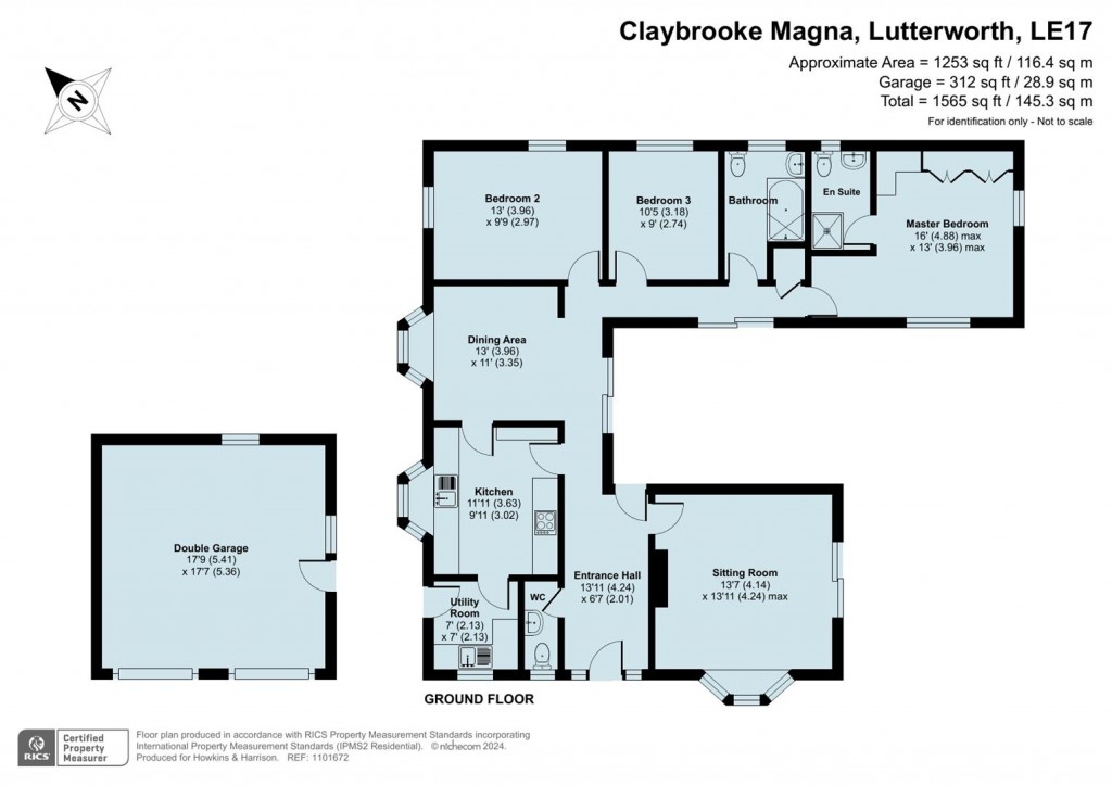 Floorplans For Manor Close, Claybrooke Magna, Lutterworth