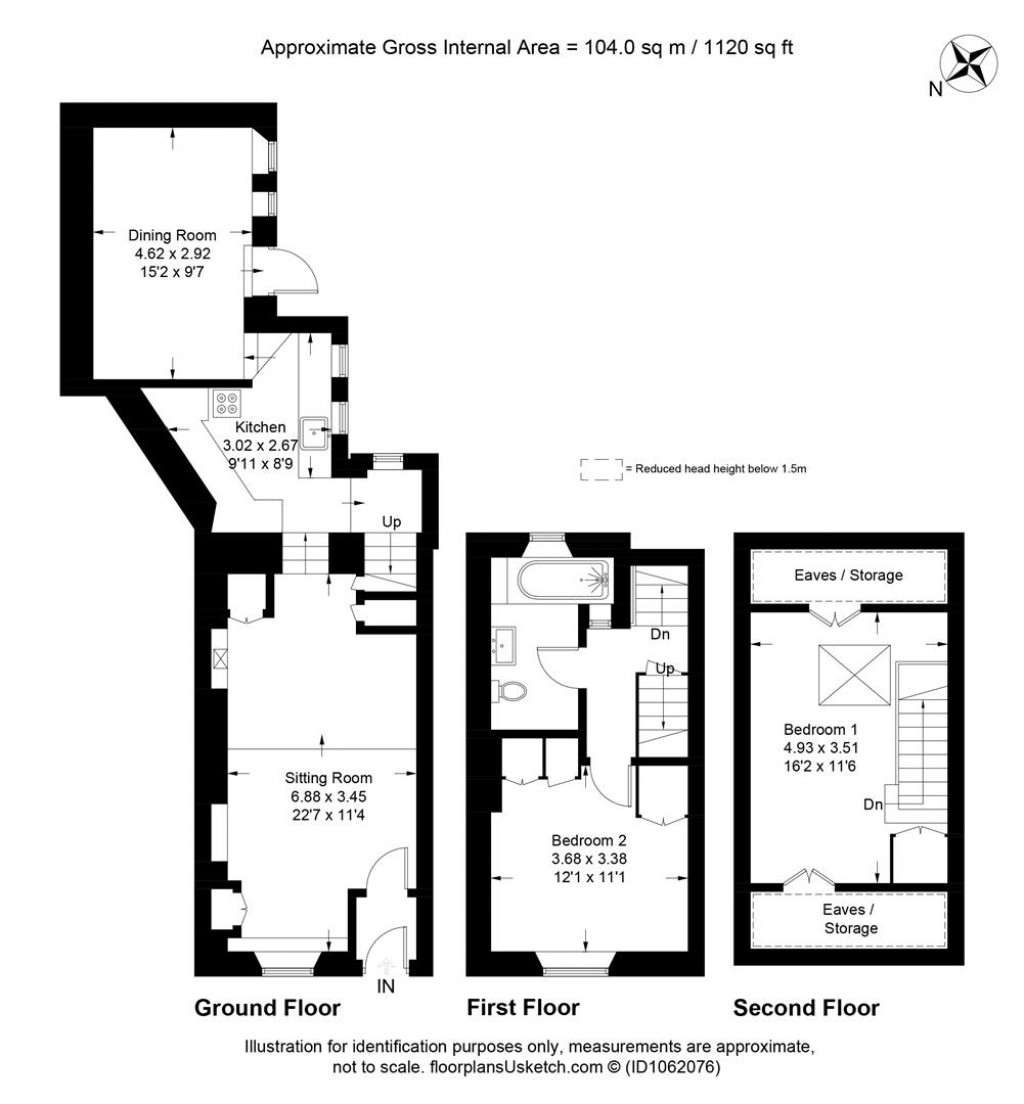 Floorplans For Elm View, Fore Street, Aveton Gifford, Kingsbride