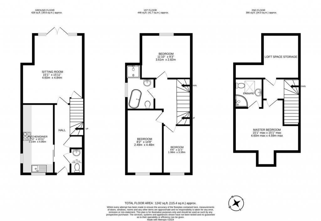 Floorplans For 14b, The Old Stableyard, Billesdon, Leicestershire