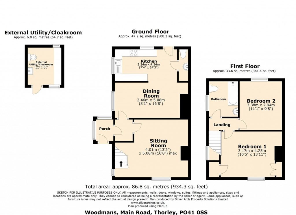 Floorplans For Thorley, Isle of Wight