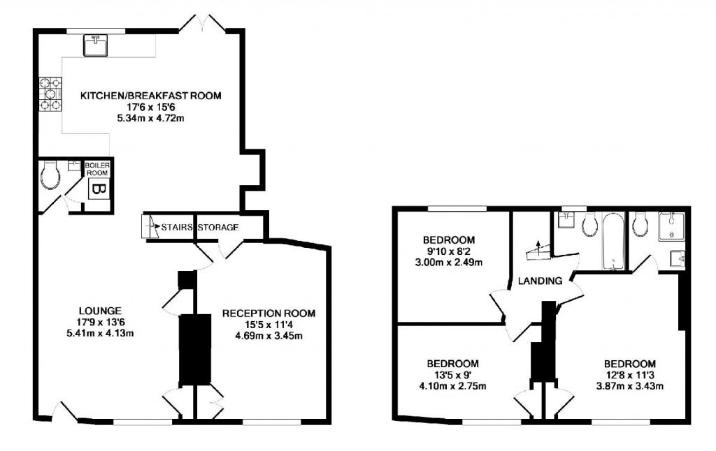 Floorplans For Gaulby Lane, Stoughton, Leicestershire