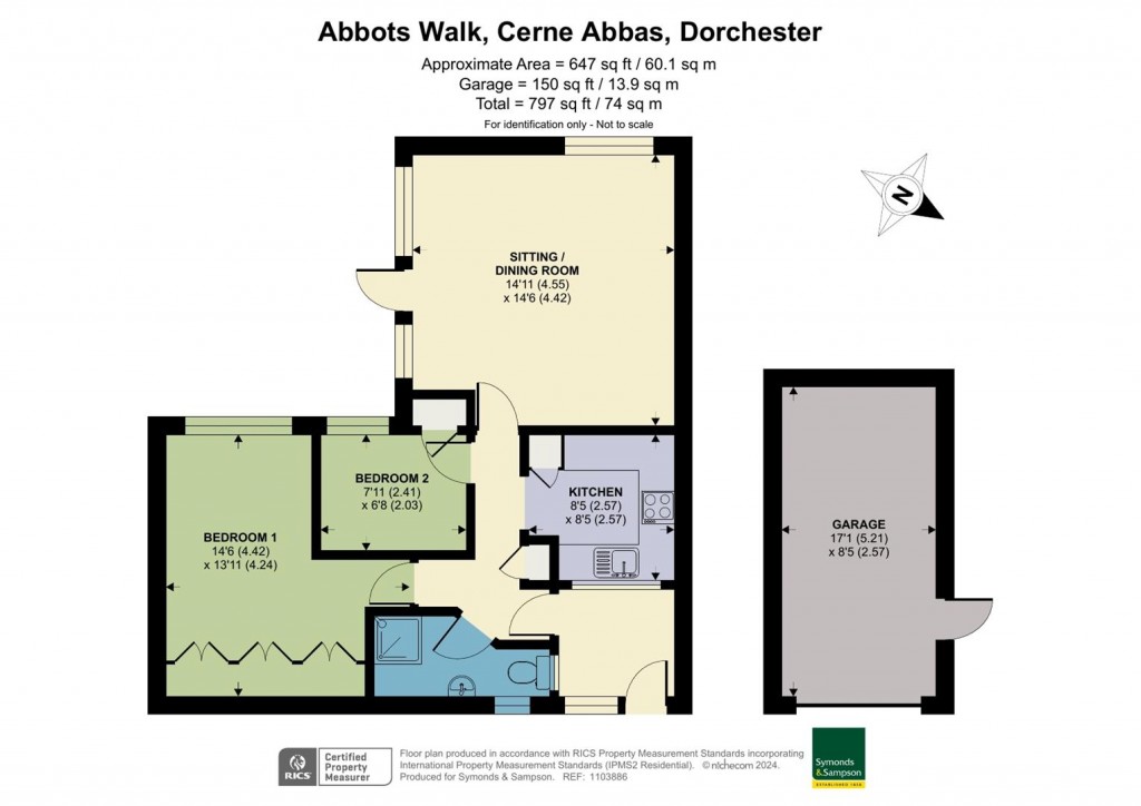 Floorplans For Abbots Walk, Cerne Abbas, Dorchester