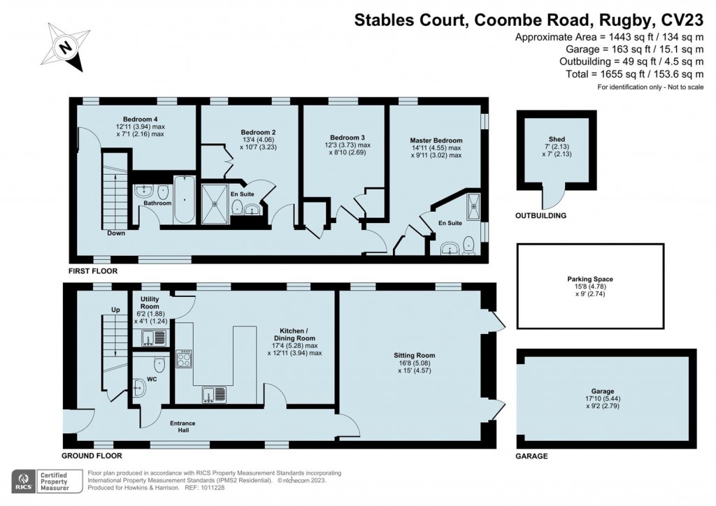 Floorplans For Coombe Road, Rugby CV23
