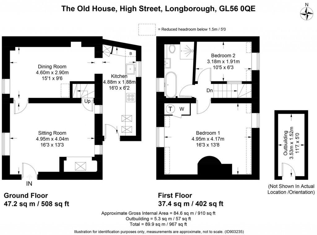 Floorplans For Longborough, Gloucestershire
