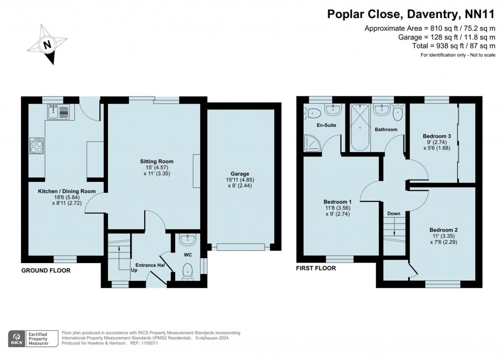 Floorplans For Poplar Close, Daventry NN11