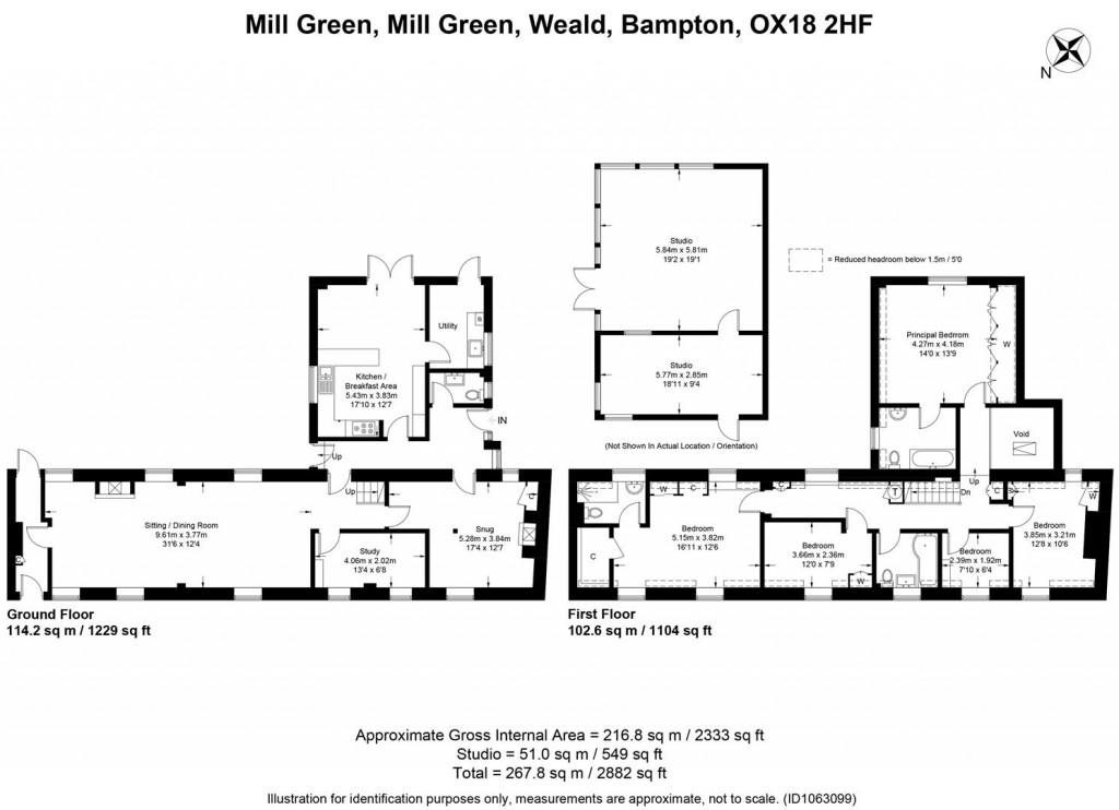 Floorplans For Weald, Bampton, Oxfordshire