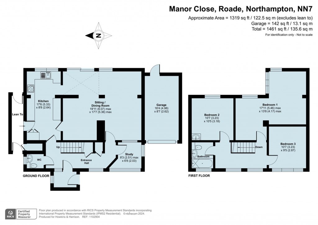Floorplans For Manor Close, Roade