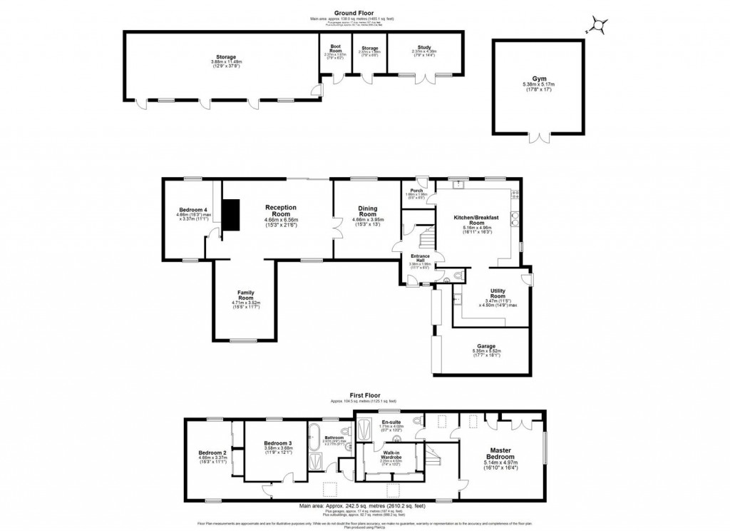 Floorplans For Burrough End, Great Dalby