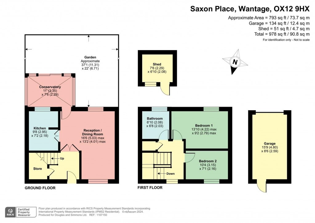 Floorplans For Saxon Place, Wantage, Oxfordshire, OX12