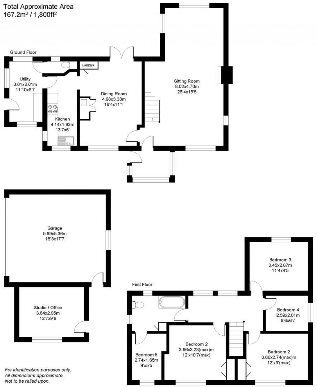 Floorplans For Manaton, Newton Abbot