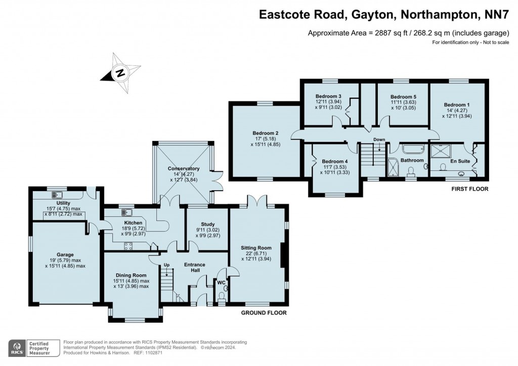 Floorplans For Eastcote Road, Gayton