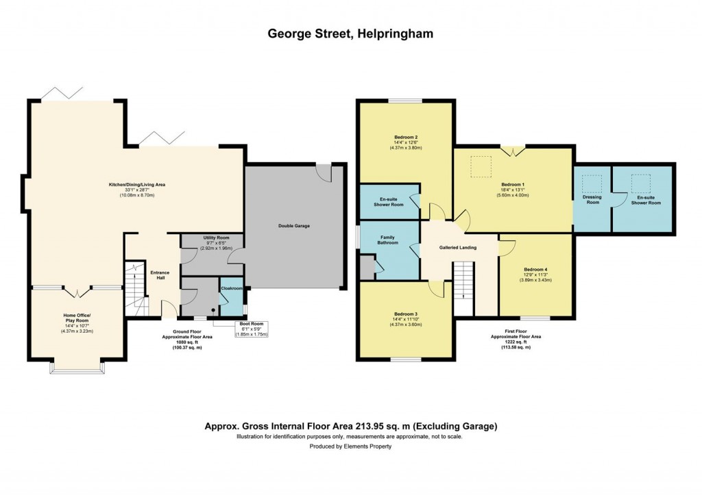 Floorplans For George Street, Helpringham, Sleaford