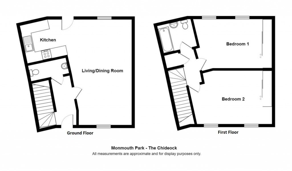 Floorplans For 'The Chideock', Monmouth Park, Lyme Regis