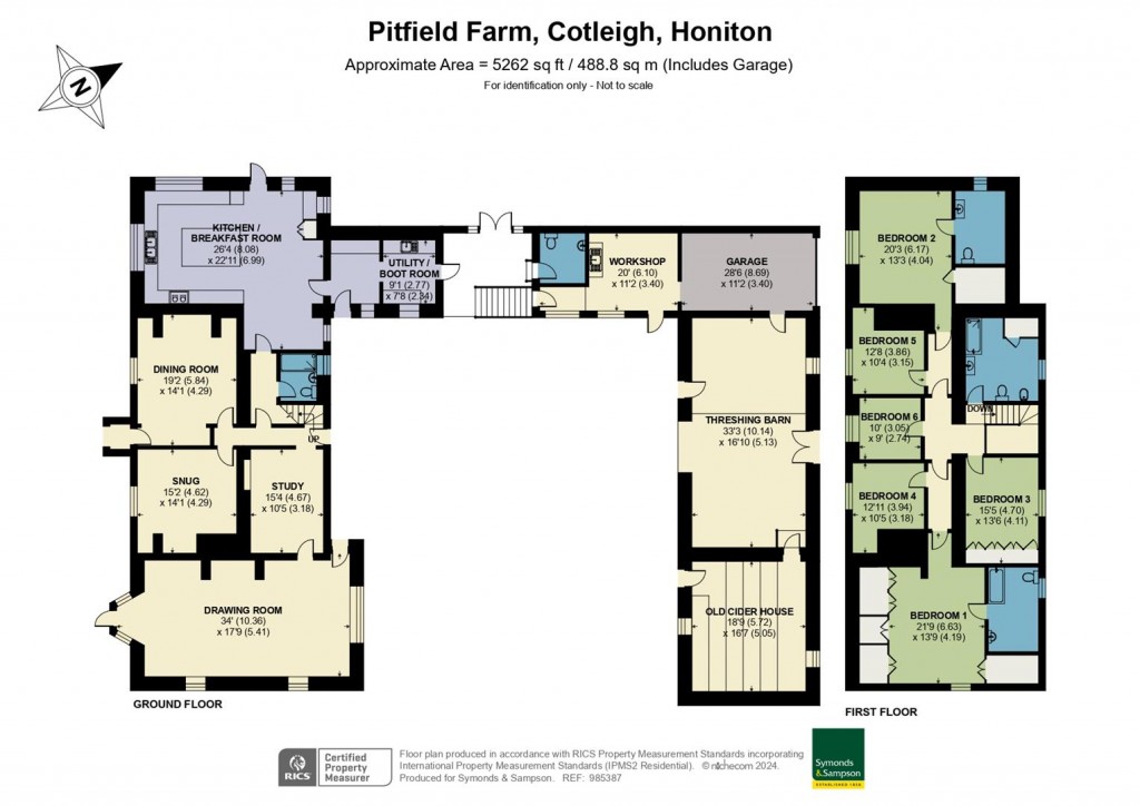 Floorplans For Cotleigh, Honiton, Devon