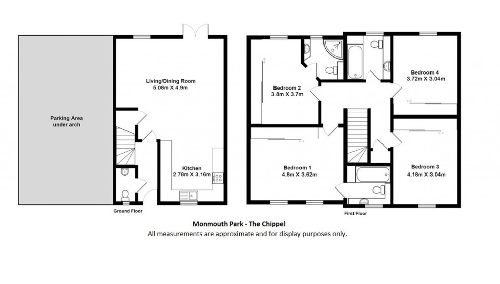 Floorplans For 'The Chippel', Monmouth Park, Lyme Regis