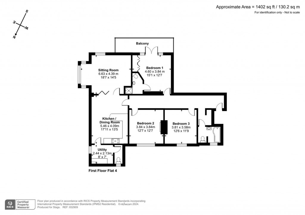 Floorplans For Hill House, Church Road, Minehead