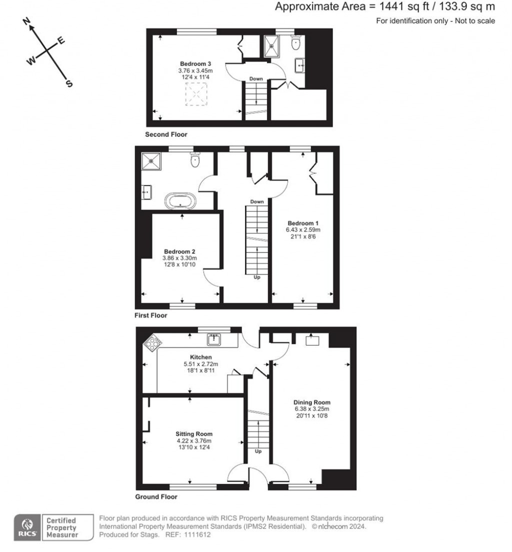 Floorplans For Tithe Barn Cottages, Branscombe, Seaton